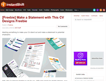 Tablet Screenshot of instantshift.com